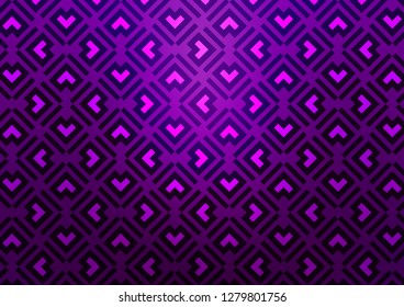 Dark Purple vector template with repeated sticks. Decorative shining illustration with lines on abstract template. Best design for your ad, poster, banner.