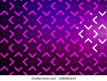 Dark Purple vector template with repeated sticks. Modern geometrical abstract illustration with staves. Smart design for your business advert.