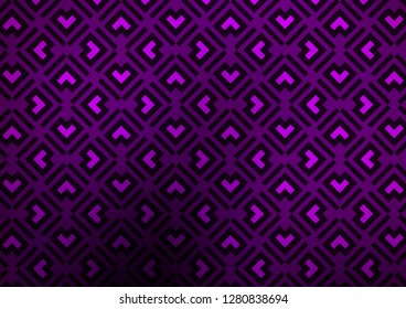 Dark Purple vector template with repeated sticks. Lines on blurred abstract background with gradient. Backdrop for TV commercials.