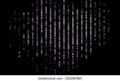 Dark Purple vector template with repeated sticks. Decorative shining illustration with lines on abstract template. Pattern for websites, landing pages.