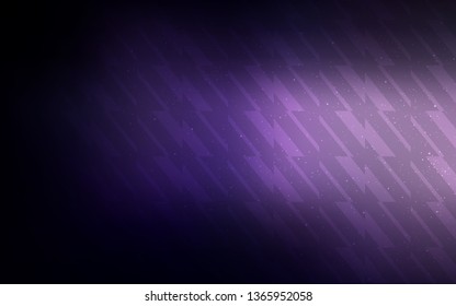 Dark Purple vector template with repeated sticks. Colorful shining illustration with lines on abstract template. Pattern for your busines websites.