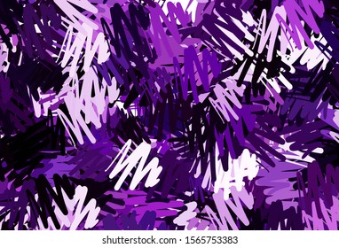 Dark Purple vector template with repeated sticks. Colorful shining illustration with lines on abstract template. Smart design for your business advert.