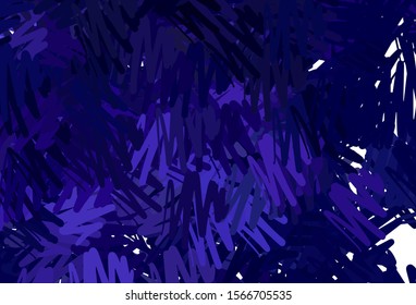 Dark Purple vector template with repeated sticks. Lines on blurred abstract background with gradient. Pattern for ad, booklets, leaflets.