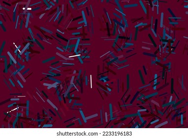 Dark purple vector template with repeated sticks. Shining colored illustration with narrow lines. Best design for your ad, poster, banner.