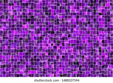 Dark Purple vector template with rhombus. Beautiful illustration with rectangles and squares. Modern template for your landing page.