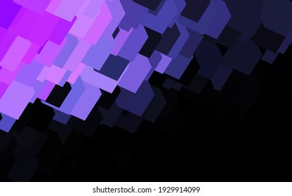 Plantilla de vector púrpura oscuro con rhombus. Ilustración con un conjunto de rectángulos coloridos. Plantilla moderna para su página de inicio.