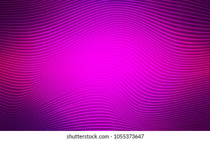 Dark Purple vector template with shining lines. Colorful illustration in abstract cranked style with gradient. Brand-new design for your ads, poster, banner.