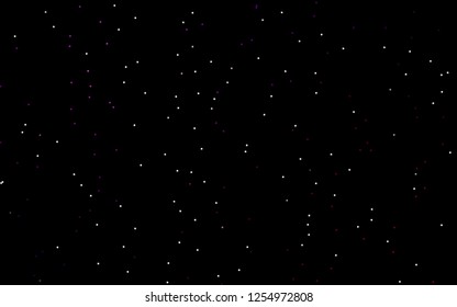 Dark Purple vector template with sky stars. Decorative shining illustration with stars on abstract template. The pattern can be used for websites.