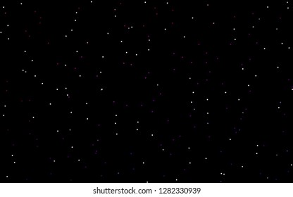 Dark Purple vector template with sky stars. Modern geometrical abstract illustration with stars. The pattern can be used for new year ad, booklets.