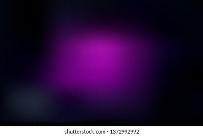 Dark Purple vector template with space stars. Shining illustration with sky stars on abstract template. Pattern for astrology websites.