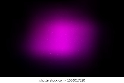 Dark Purple vector template with space stars. Blurred decorative design in simple style with galaxy stars. Template for cosmic backgrounds.