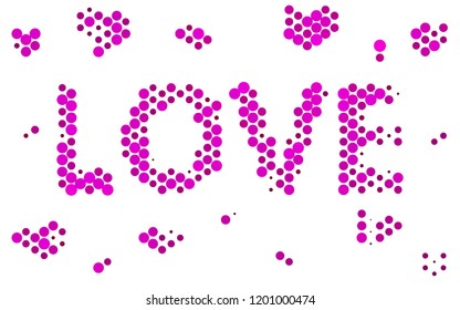 Dark Purple vector template with spots. Illustration with set of shining colorful abstract circles. Pattern for ads, leaflets.