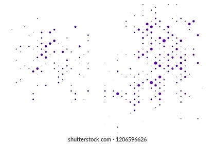 Dark Purple vector template with spots. Modern abstract illustration with colorful water drops. Pattern for ads, leaflets.