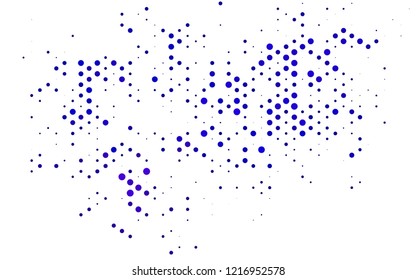 Dark Purple vector template with spots. Modern abstract illustration with colorful water drops. Pattern for ads, leaflets.
