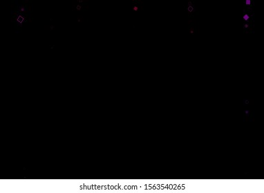 Dark Purple vector template with square style. Decorative design in abstract style with rectangles. Pattern for commercials.