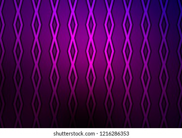 Dark Purple vector template with sticks, squares. Colorful decorative design in simple style with lines, rhombuses. Pattern for ads, posters, banners.
