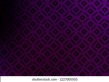 Dark Purple vector template with sticks, squares. Glitter abstract illustration with colorful lines, rhombuses. Backdrop for TV commercials.