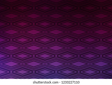 Dark Purple vector template with sticks, squares. Colorful illustration with lines, cubes on abstract template. Backdrop for TV commercials.