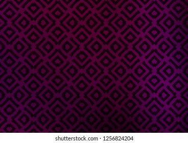 Dark Purple vector template with sticks, squares. Modern geometric abstract illustration with lines, squares. Best design for your ad, poster, banner.