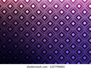 Dark Purple vector template with sticks, squares. Modern geometric abstract illustration with lines, squares. Pattern for ads, posters, banners.