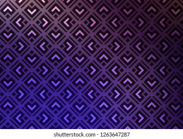 Dark Purple vector template with sticks, squares. Shining colorful illustration with lines, rectangles. Backdrop for TV commercials.