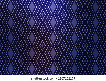 Dark Purple vector template with sticks, squares. Colorful illustration with lines, cubes on abstract template. Pattern for ads, posters, banners.