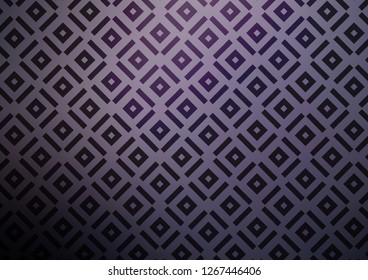 Dark Purple vector template with sticks, squares. Colorful illustration with lines, cubes on abstract template. Backdrop for TV commercials.