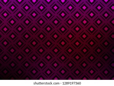 Dark Purple vector template with sticks, squares. Colorful decorative design in simple style with lines, rhombuses. Pattern for ads, posters, banners.