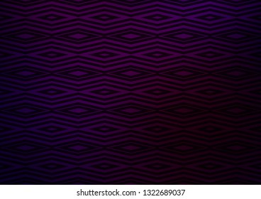 Dark Purple vector template with sticks, squares. Glitter abstract illustration with colorful lines, rhombuses. Pattern for business booklets, leaflets.