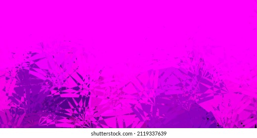 Dark Purple vector template with triangle shapes. Illustration with abstract colorful triangle shapes. Landing pages material.