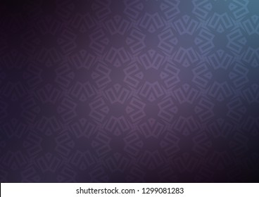 Dark Purple vector template with triangles, squares. Abstract gradient illustration with triangles, cubes. Smart design for your business advert.