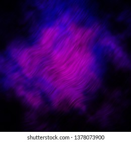 Dark Purple vector template with wry lines. Gradient illustration in simple style with bows. Pattern for ads, commercials.