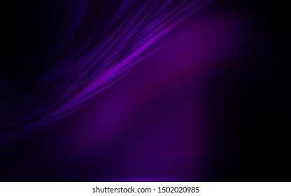 Dark Purple vector template with wry lines. An elegant bright illustration with gradient. A completely new template for your design.
