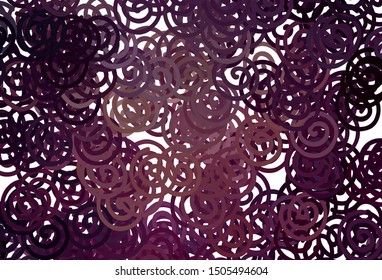 Dark Purple vector template with wry lines. Colorful abstract illustration with gradient lines. Abstract style for your business design.