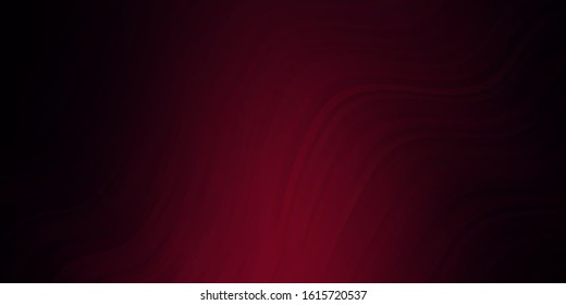 Dark Purple vector template with wry lines. Illustration in halftone style with gradient curves. Best design for your ad, poster, banner.