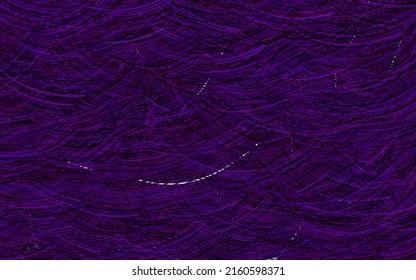 Dark Purple vector template with wry lines. Smart illustration in abstract style with gradient lines.  Best design for your business.