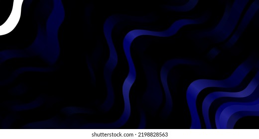 Dark Purple vector template with wry lines. Colorful illustration with curved lines. Design for your business promotion.