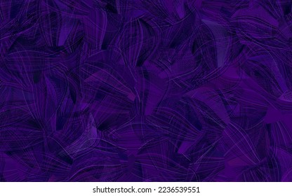 Dark Purple vector texture with abstract forms.