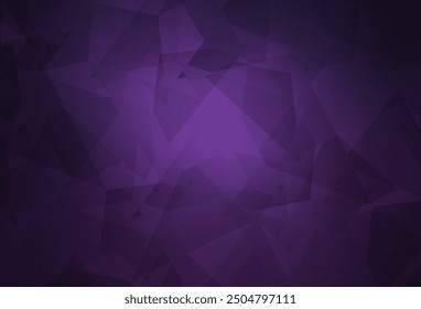 Dark Purple vector texture with abstract poly forms. Colorful chaotic forms with gradient in modern style. Simple design for your web site.