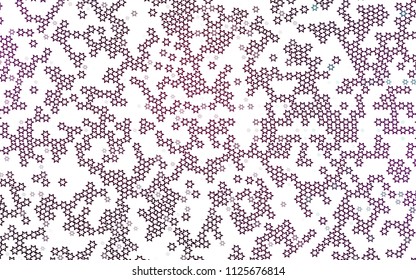 Dark Purple vector texture with beautiful stars. Stars on blurred abstract background with gradient. The pattern can be used for new year ad, booklets.