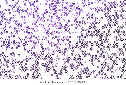 Dark Purple vector texture with beautiful stars. Decorative shining illustration with stars on abstract template. The template can be used as a background.
