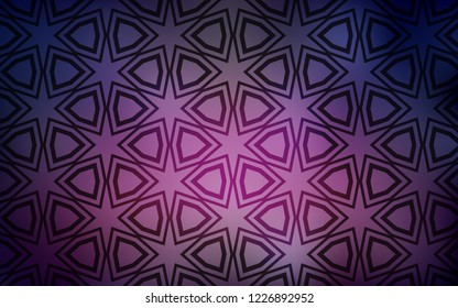 Dark Purple vector texture with beautiful stars. Blurred decorative design in simple style with stars. Pattern for websites, landing pages.