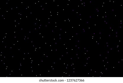 Dark Purple vector texture with beautiful stars. Decorative shining illustration with stars on abstract template. The pattern can be used for new year ad, booklets.
