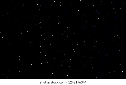 Dark Purple vector texture with beautiful stars. Glitter abstract illustration with colored stars. The template can be used as a background.