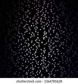 Dark Purple vector texture with beautiful stars. Colorful illustration with abstract gradient stars. Theme for cell phones.