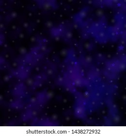 Dark Purple vector texture with beautiful stars. Decorative illustration with stars on abstract template. Best design for your ad, poster, banner.