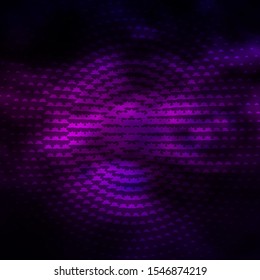 Dark Purple vector texture with beautiful stars. Modern geometric abstract illustration with stars. Theme for cell phones.
