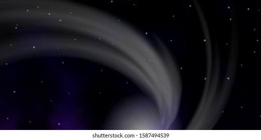 Dark Purple vector texture with beautiful stars. Shining colorful illustration with small and big stars. Pattern for websites, landing pages.