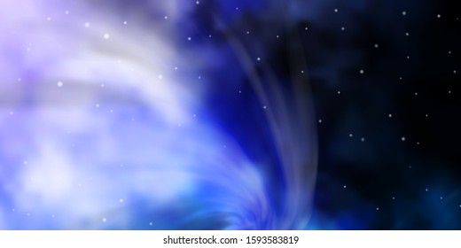 Dark Purple vector texture with beautiful stars. Blur decorative design in simple style with stars. Design for your business promotion.