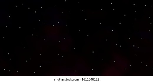 Dark Purple vector texture with beautiful stars. Modern geometric abstract illustration with stars. Design for your business promotion.